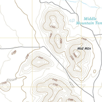 United States Geological Survey Ninetysix Hills NW, AZ (2021, 24000-Scale) digital map