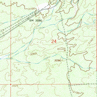 United States Geological Survey Ninetysix Hills SE, AZ (1966, 24000-Scale) digital map