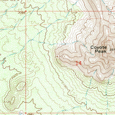 United States Geological Survey Ninetysix Hills SE, AZ (1966, 24000-Scale) digital map