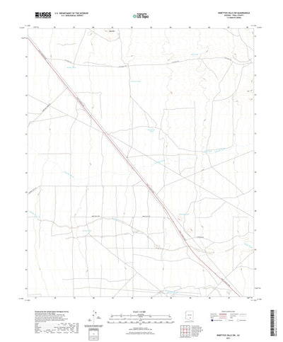 United States Geological Survey Ninetysix Hills SW, AZ (2021, 24000-Scale) digital map