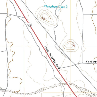 United States Geological Survey Ninetysix Hills SW, AZ (2021, 24000-Scale) digital map