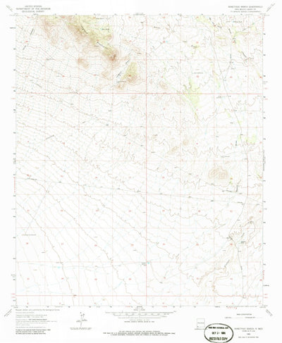 United States Geological Survey Ninetysix Ranch, NM (1962, 24000-Scale) digital map