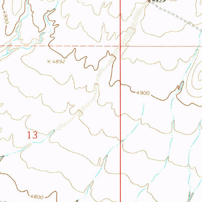 United States Geological Survey Ninetysix Ranch, NM (1962, 24000-Scale) digital map