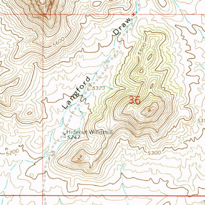 United States Geological Survey Ninetysix Ranch, NM (1962, 24000-Scale) digital map