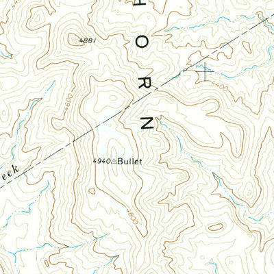 United States Geological Survey Ninetysix Ranch, TX (1972, 24000-Scale) digital map