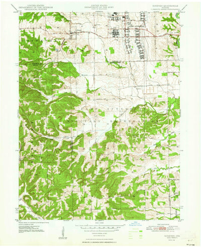 United States Geological Survey Nineveh, IN (1948, 24000-Scale) digital map