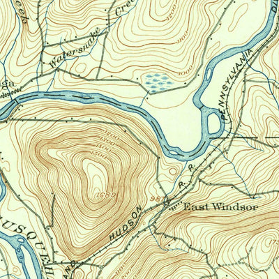 United States Geological Survey Nineveh, NY (1905, 62500-Scale) digital map