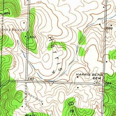 United States Geological Survey Ninnescah Park, MO (1941, 24000-Scale) digital map