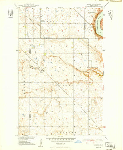 United States Geological Survey Niobe, ND (1949, 24000-Scale) digital map