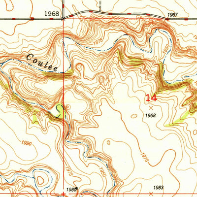 United States Geological Survey Niobe, ND (1949, 24000-Scale) digital map