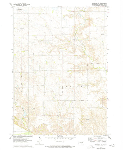 United States Geological Survey Niobrara NW, SD (1972, 24000-Scale) digital map