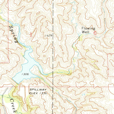 United States Geological Survey Niobrara NW, SD (1972, 24000-Scale) digital map