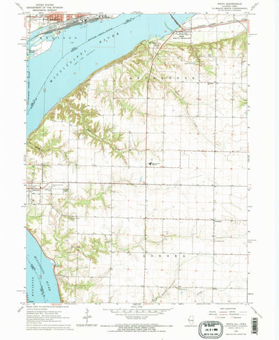 United States Geological Survey Niota, IL-IA (1964, 24000-Scale) digital map