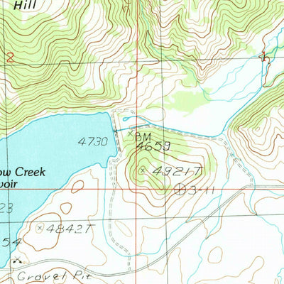 United States Geological Survey Nirling Hill, MT (1989, 24000-Scale) digital map