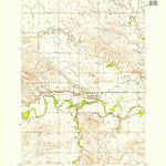 United States Geological Survey Nisland, SD (1951, 24000-Scale) digital map