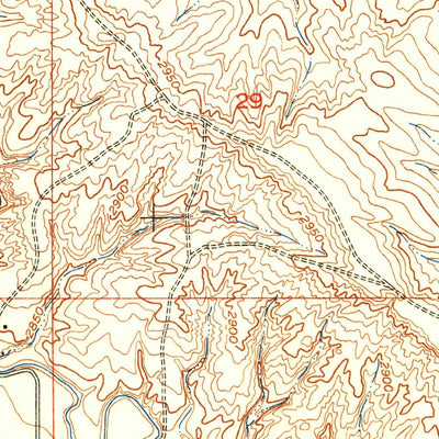 United States Geological Survey Nisland, SD (1951, 24000-Scale) digital map