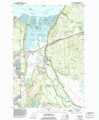 United States Geological Survey Nisqually, WA (1959, 24000-Scale) digital map