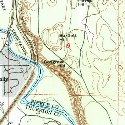 United States Geological Survey Nisqually, WA (1959, 24000-Scale) digital map