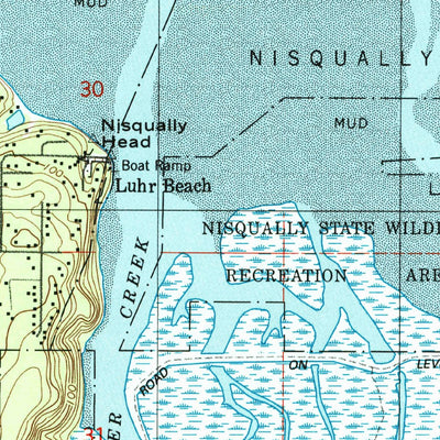 United States Geological Survey Nisqually, WA (1997, 24000-Scale) digital map