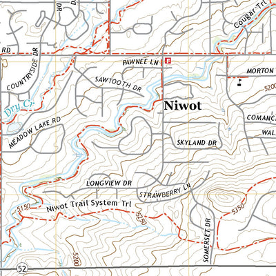 United States Geological Survey Niwot, CO (2022, 24000-Scale) digital map