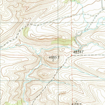 United States Geological Survey Nixon Gulch, MT (1987, 24000-Scale) digital map
