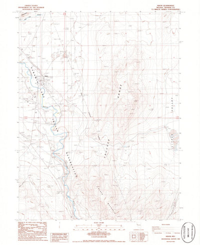 United States Geological Survey Nixon, NV (1986, 24000-Scale) digital map