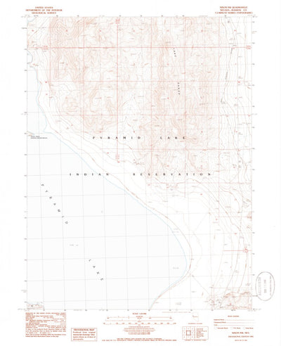 United States Geological Survey Nixon NW, NV (1985, 24000-Scale) digital map