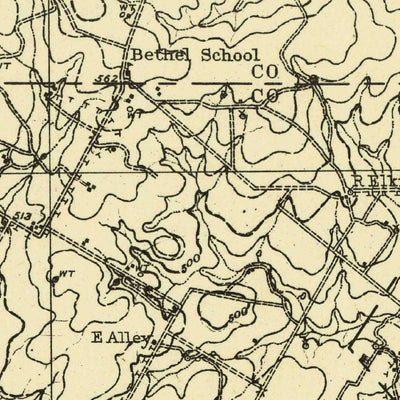 United States Geological Survey Nixon, TX (1942, 62500-Scale) digital map