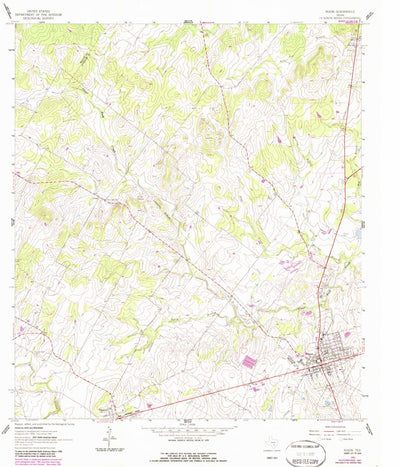 United States Geological Survey Nixon, TX (1961, 24000-Scale) digital map