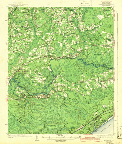 United States Geological Survey Nixonville, SC (1942, 62500-Scale) digital map
