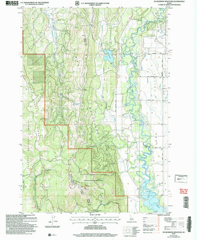 United States Geological Survey No Business Mountain, ID (2004, 24000-Scale) digital map