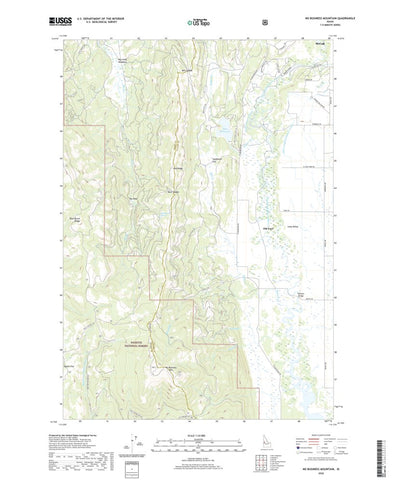 United States Geological Survey No Business Mountain, ID (2020, 24000-Scale) digital map