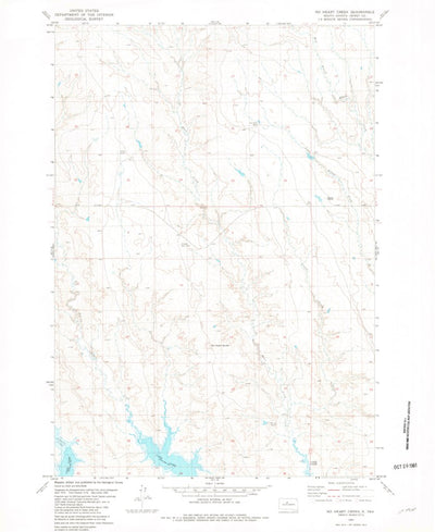 United States Geological Survey No Heart Creek, SD (1981, 24000-Scale) digital map