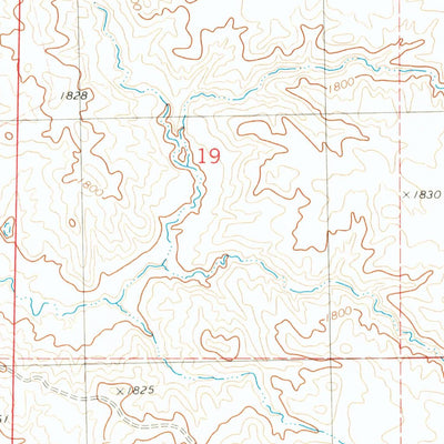 United States Geological Survey No Heart Creek, SD (1981, 24000-Scale) digital map