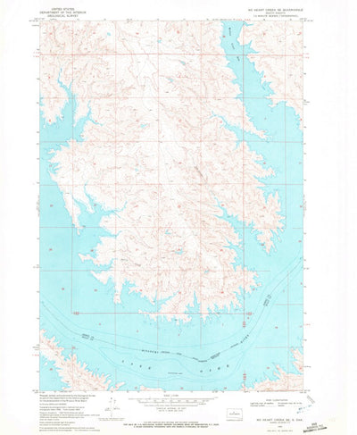 United States Geological Survey No Heart Creek SE, SD (1969, 24000-Scale) digital map