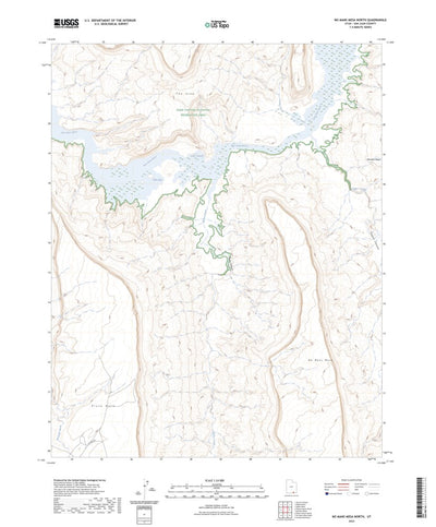 United States Geological Survey No Mans Mesa North, UT (2023, 24000-Scale) digital map