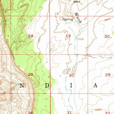 United States Geological Survey No Mans Mesa, UT-AZ (1953, 62500-Scale) digital map