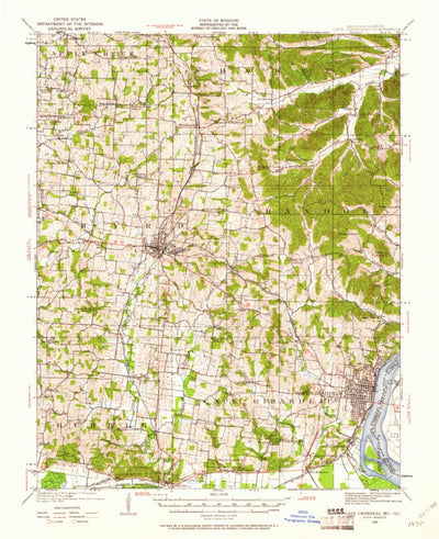 United States Geological Survey No Name, MO-IL (1922, 62500-Scale) digital map