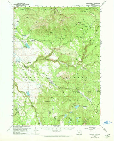 United States Geological Survey No Name, OR (1960, 62500-Scale) digital map