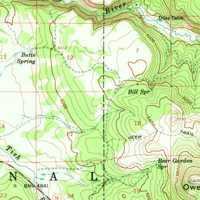 United States Geological Survey No Name, OR (1960, 62500-Scale) digital map