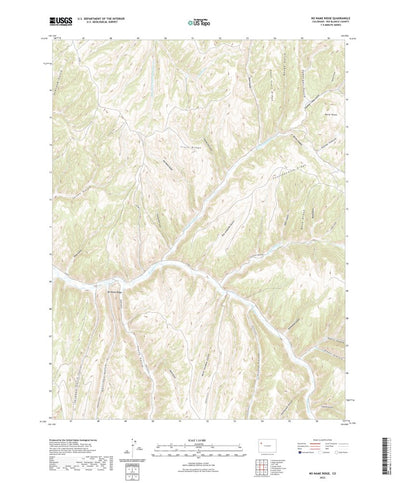 United States Geological Survey No Name Ridge, CO (2022, 24000-Scale) digital map