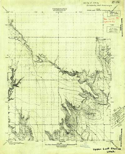 United States Geological Survey No Name, UT (1922, 63360-Scale) digital map