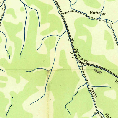 United States Geological Survey Noah, TN (1936, 24000-Scale) digital map