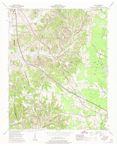 United States Geological Survey Noah, TN (1956, 24000-Scale) digital map