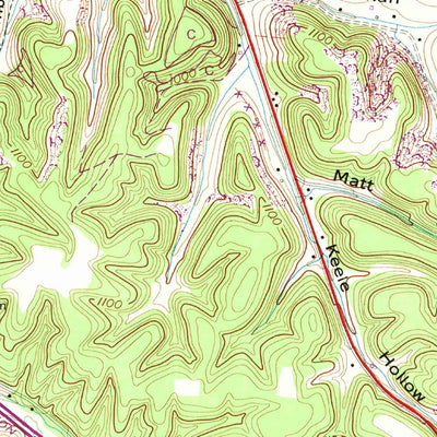 United States Geological Survey Noah, TN (1956, 24000-Scale) digital map