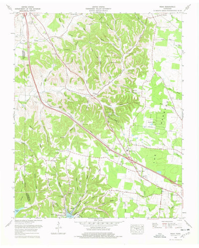 United States Geological Survey Noah, TN (1976, 24000-Scale) digital map