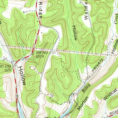 United States Geological Survey Noah, TN (1976, 24000-Scale) digital map