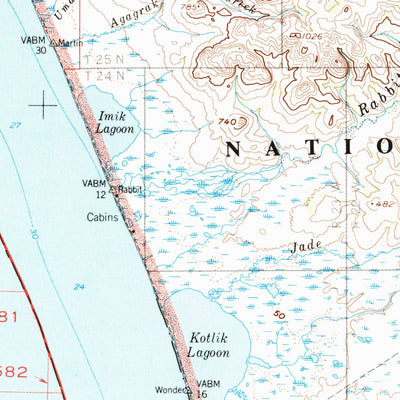 United States Geological Survey Noatak, AK (1955, 250000-Scale) digital map