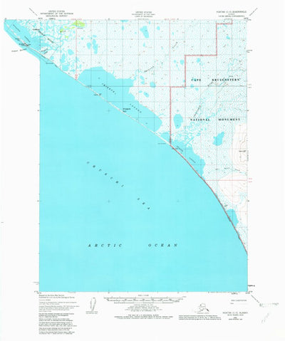 United States Geological Survey Noatak C-5, AK (1952, 63360-Scale) digital map