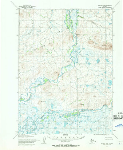 United States Geological Survey Noatak D-5, AK (1955, 63360-Scale) digital map